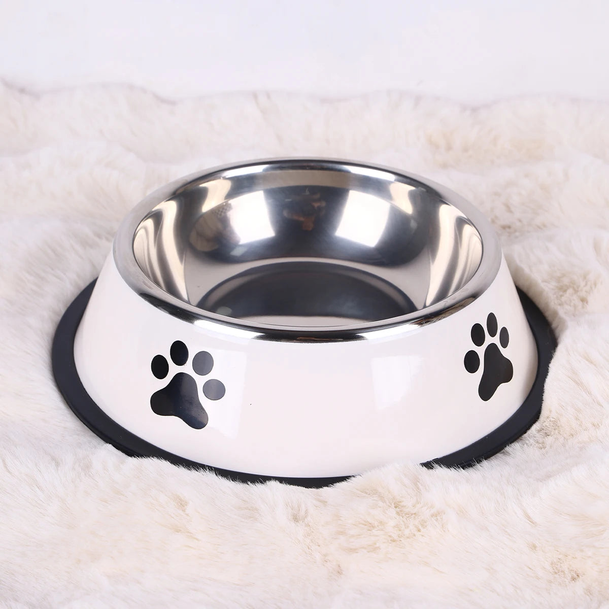 1PC Stainless Steel Pet Bowl / Anti Slip