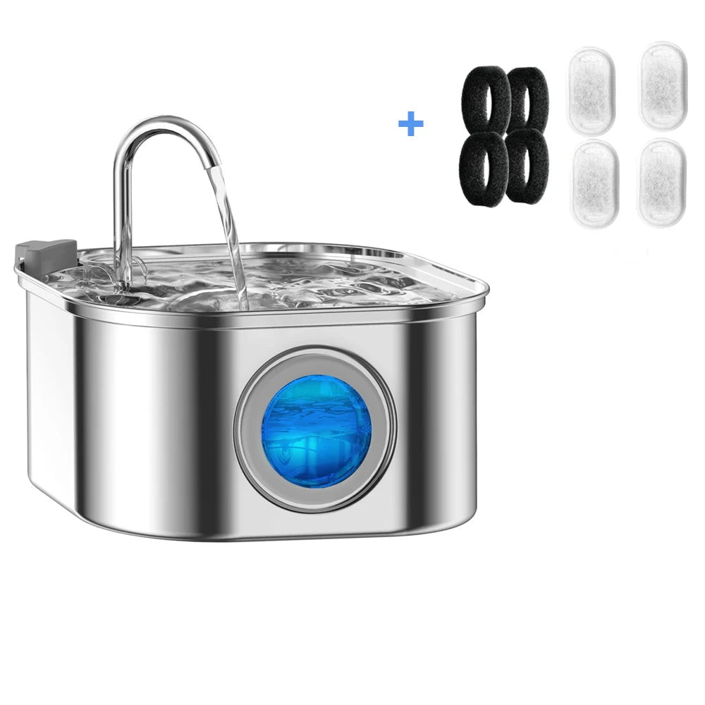 3.2L Stainless Steel Pet Fountain