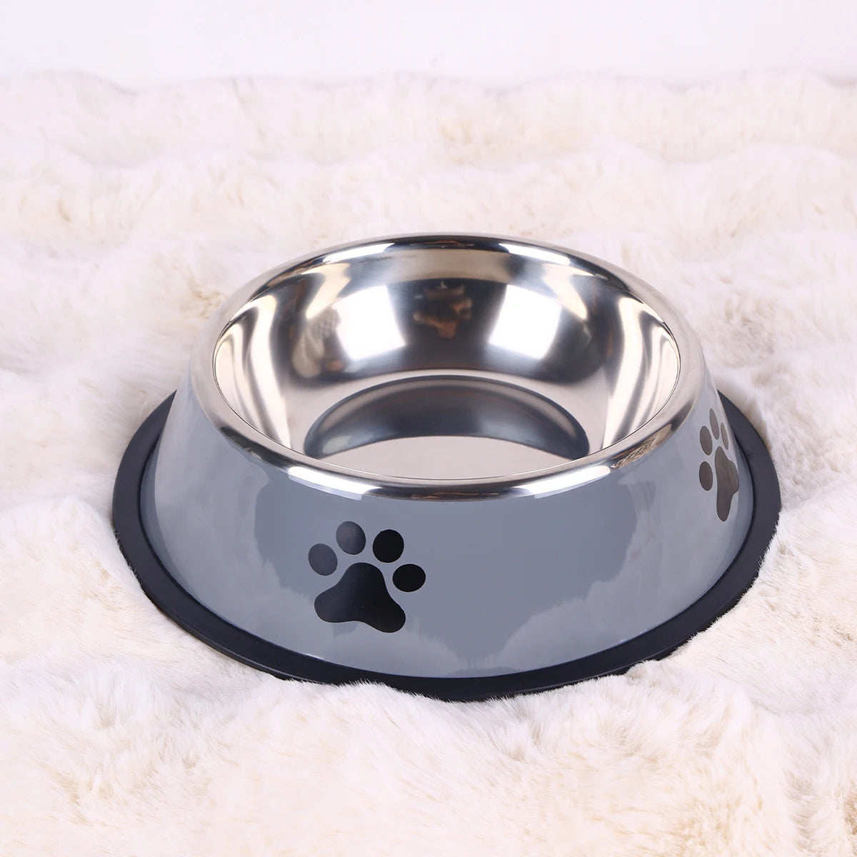 1PC Stainless Steel Pet Bowl / Anti Slip