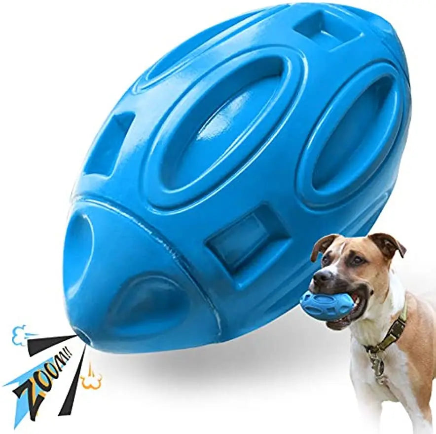 Squeaky Dog Toy for Aggressive Chewers Rubber Chew Ball